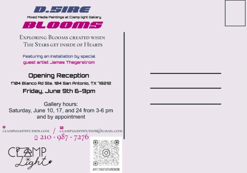 Gallery 1 - Opening Reception for BLOOMS, featuring D.Sire and James Thegerstrom